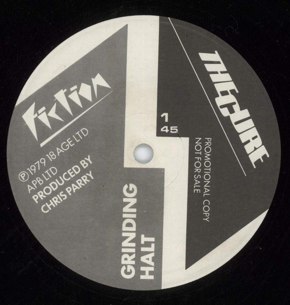 The Cure Grinding Halt UK Promo 12" vinyl single (12 inch record / Maxi-single) CUR12GR870974