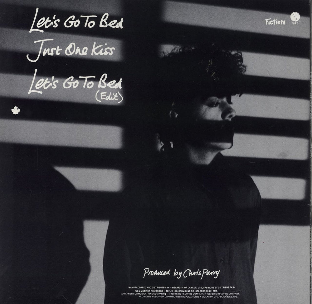 The Cure Let's Go To Bed Canadian 12" vinyl single (12 inch record / Maxi-single)