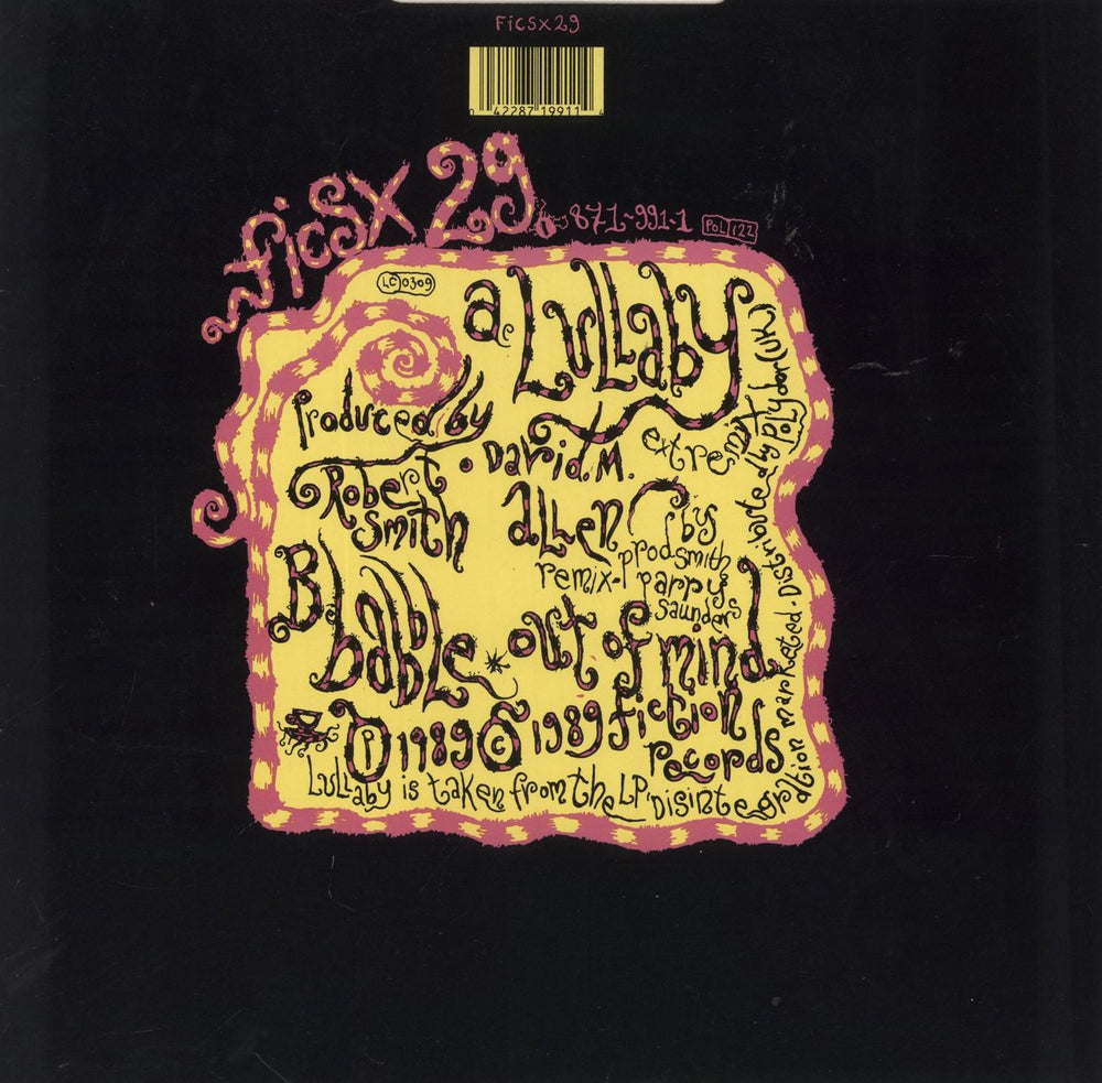 The Cure Lullaby - VG UK 12" vinyl single (12 inch record / Maxi-single) 042287199114
