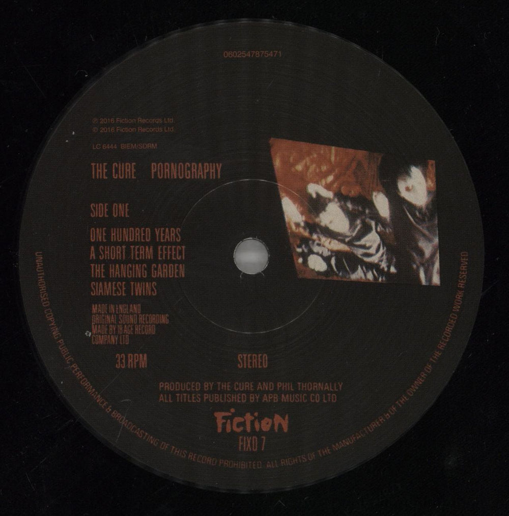 The Cure Pornography - Remastered 180 Gram UK vinyl LP album (LP record) CURLPPO862480
