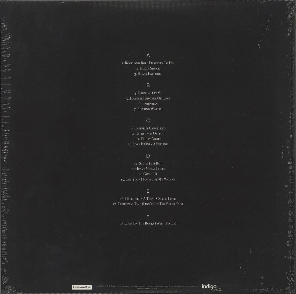 The Darkness Streaming Of A White Christmas - Sealed UK 3-LP vinyl record set (Triple LP Album)