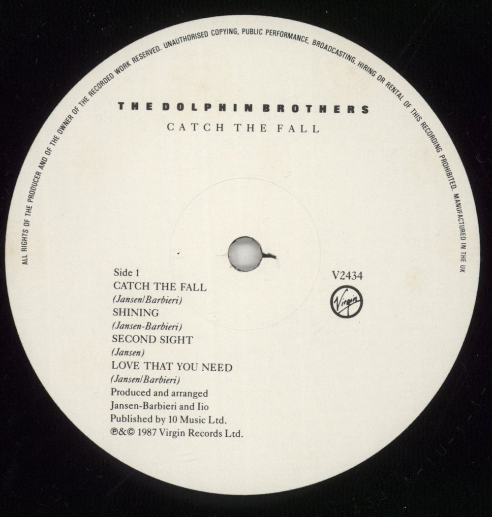 The Dolphin Brothers Catch The Fall - Matt Sleeve - EX UK vinyl LP album (LP record) DLPLPCA865518