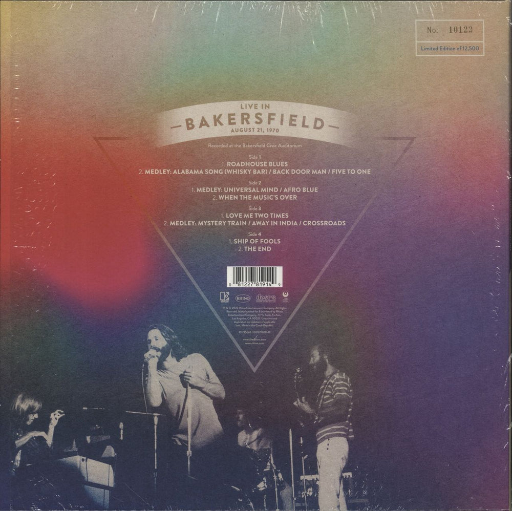 The Doors Live In Bakersfield, August 21, 1970 - RSD 2023 - Orange Vinyl UK 2-LP vinyl record set (Double LP Album) 081227819149