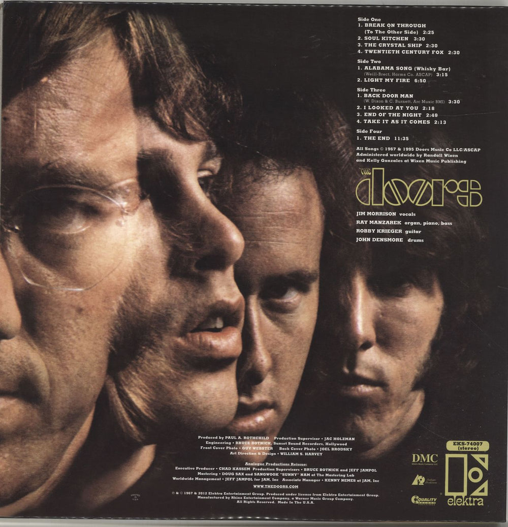 The Doors The Doors - 200gm US 2-LP vinyl record set (Double LP Album)