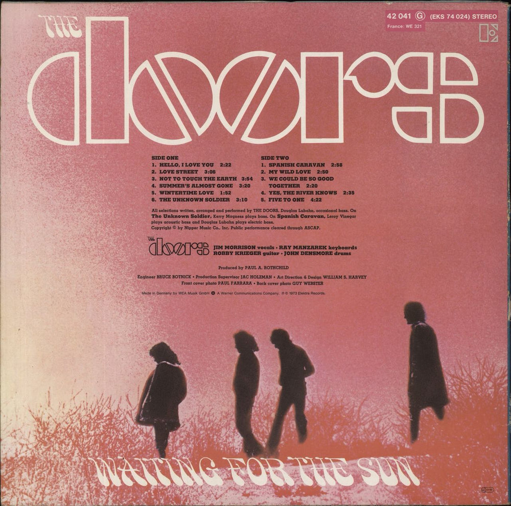 The Doors Waiting For The Sun German vinyl LP album (LP record)