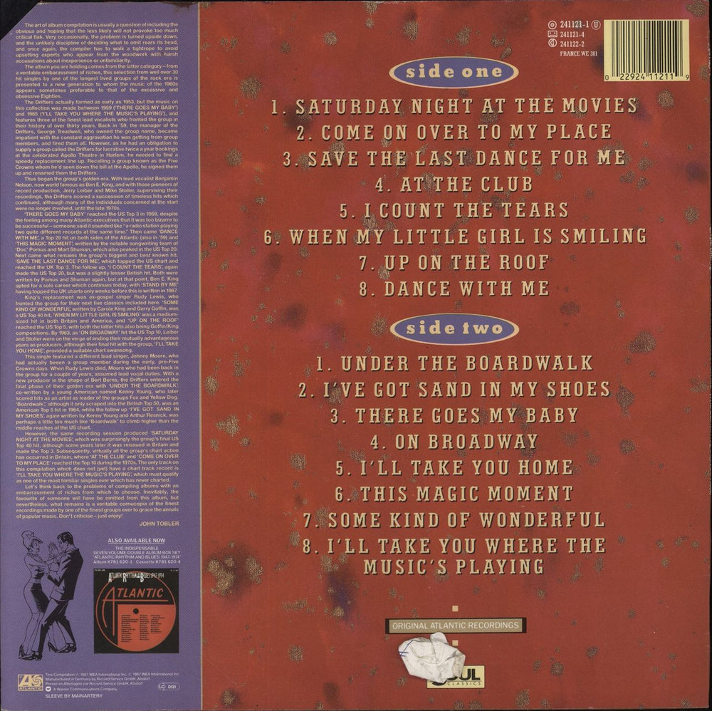 The Drifters Save The Last Dance For Me German vinyl LP album (LP record) 022924112119