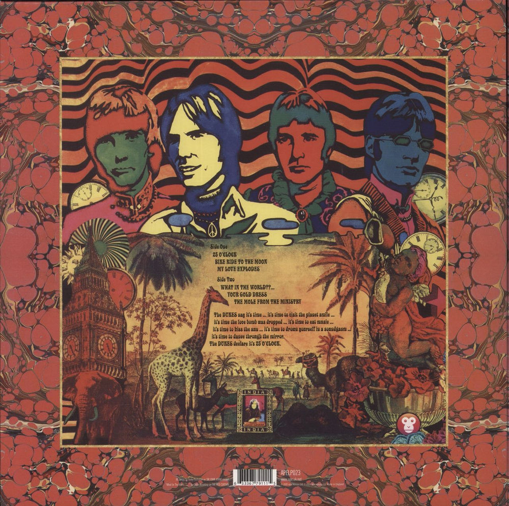 The Dukes Of Stratosphear 25 O'Clock - 200 Gram UK vinyl LP album (LP record) 633367791115