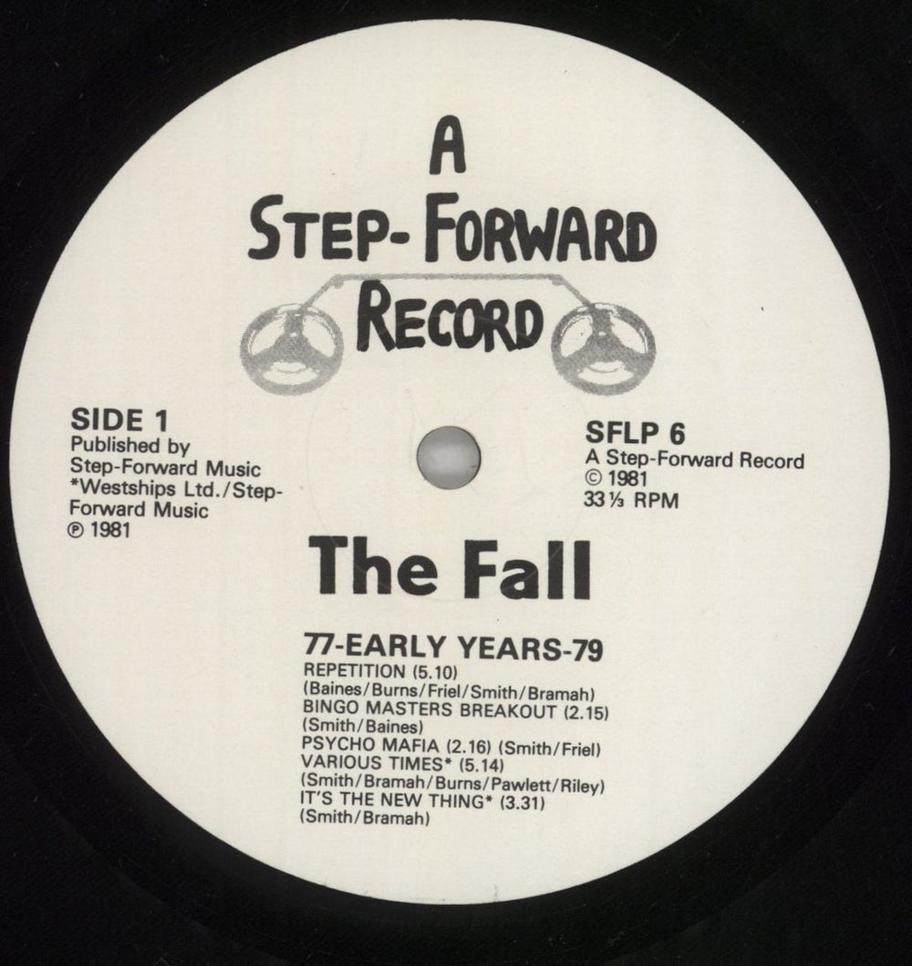The Fall 77-Early Years-79 UK vinyl LP album (LP record) FLLLPEA179650