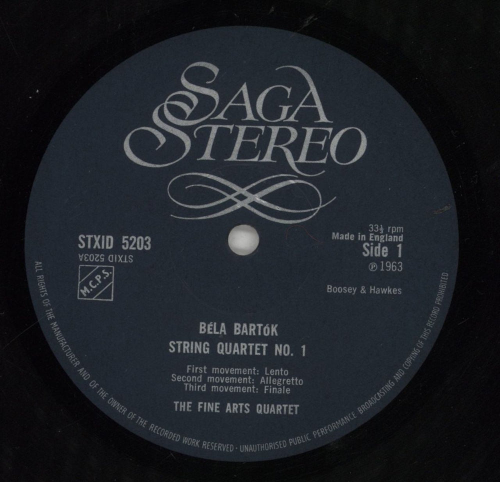 The Fine Arts Quartet Béla Bartók: String Quartets No. 1 & No. 2 UK vinyl LP album (LP record) 2LPLPBL856759