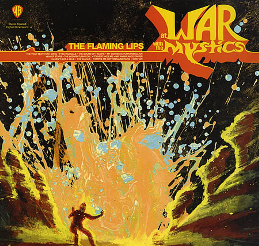 The Flaming Lips At War With The Mystics - Blue/Orange Vinyl UK 2-LP vinyl record set (Double LP Album) 9362499661