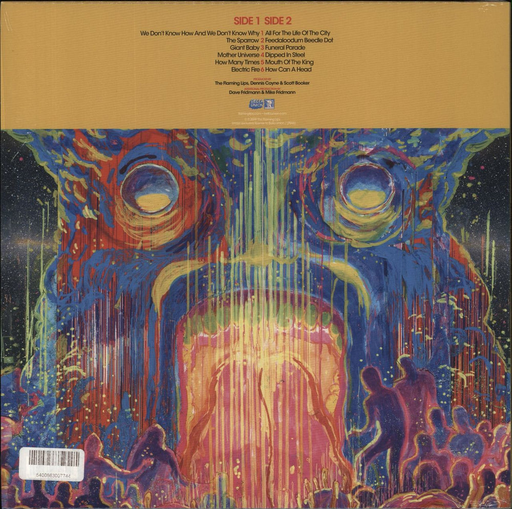 The Flaming Lips King's Mouth Music And Songs- Gold Vinyl - shrink US vinyl LP album (LP record)