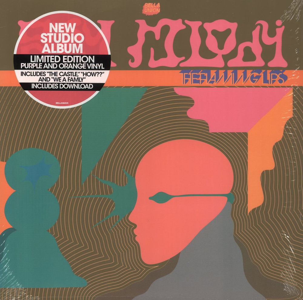 The Flaming Lips Oczy Mlody - Purple & Orange Vinyl UK 2-LP vinyl record set (Double LP Album) BELLA584VX