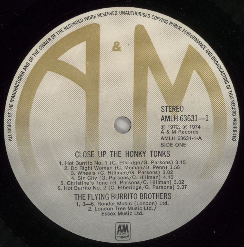 The Flying Burrito Brothers Close Up The Honky Tonks - EX - Promo UK Promo 2-LP vinyl record set (Double LP Album) FBB2LCL880377