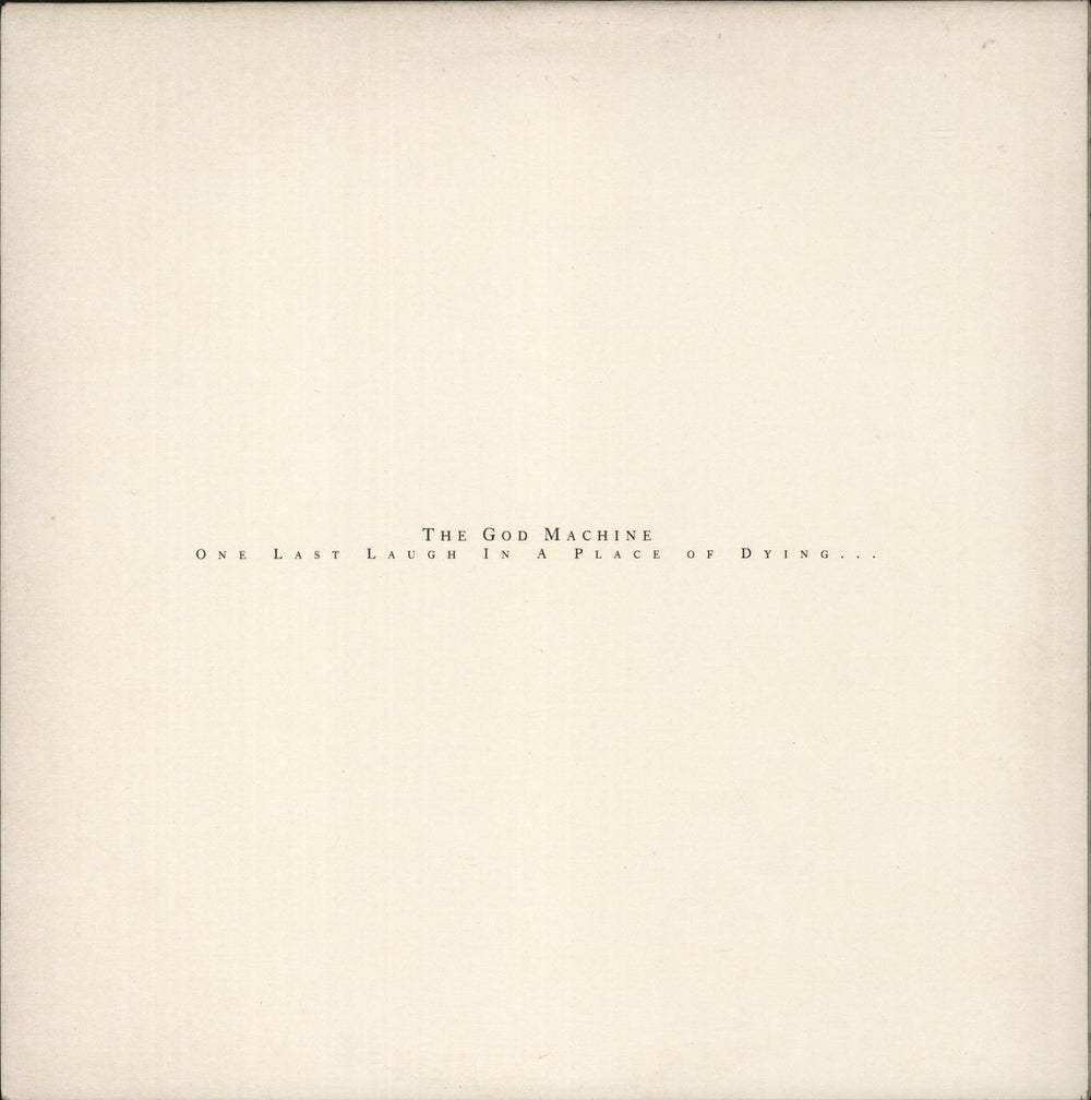 The God Machine One Last Laugh In A Place Of Dying UK vinyl LP album (LP record) FIXH27