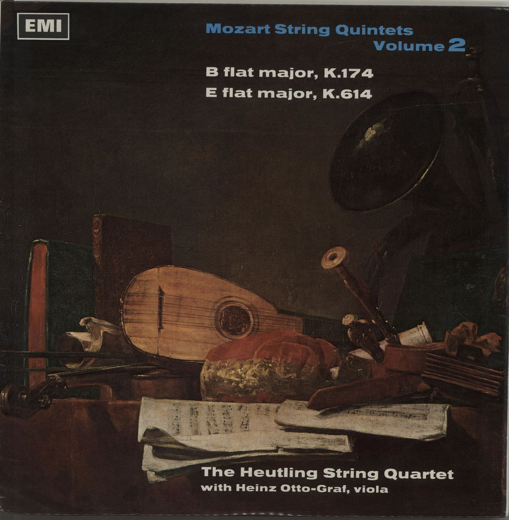The Heutling String Quartet Mozart String Quintets Volume 2 UK vinyl LP album (LP record) HQS1128