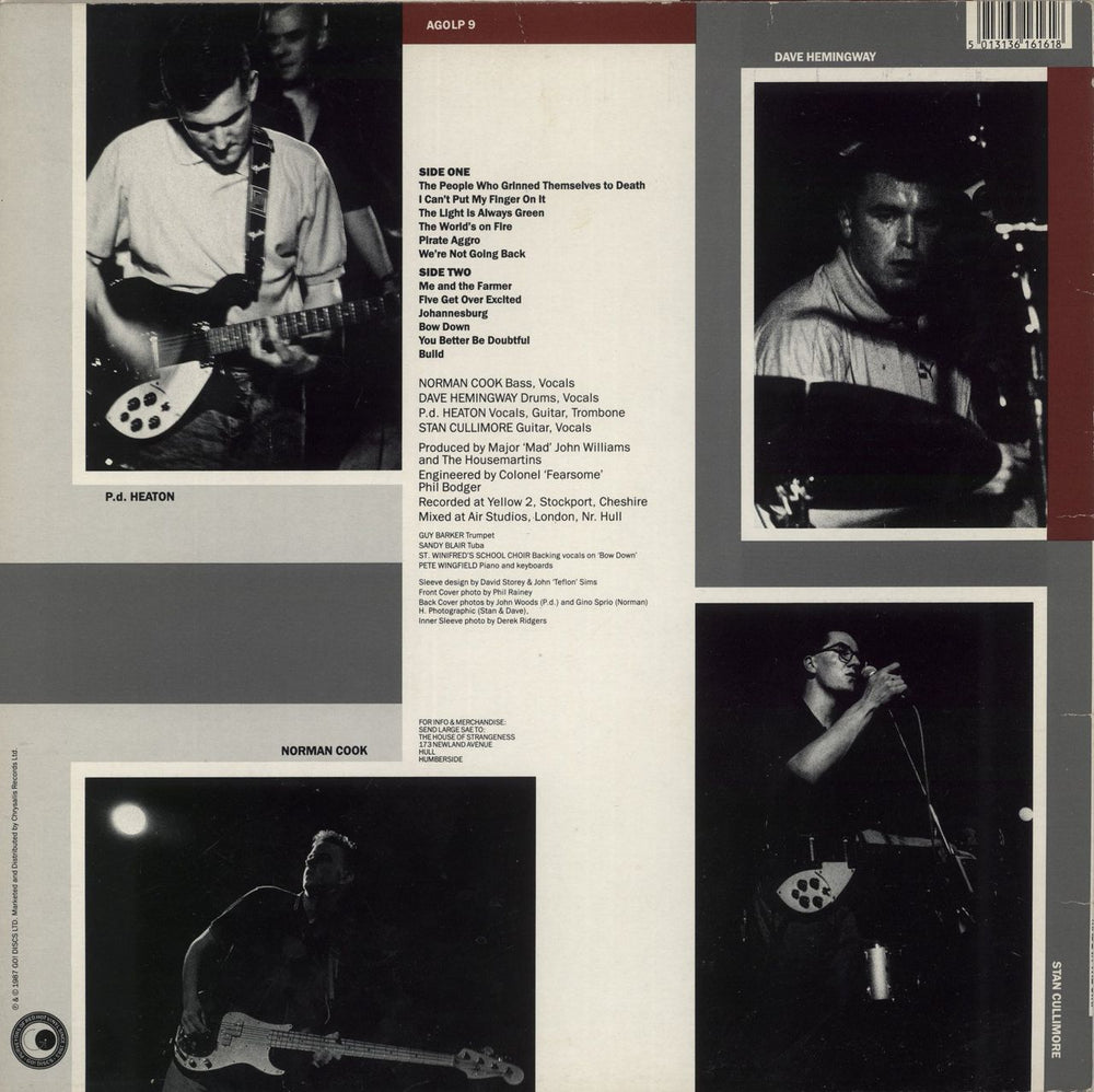 The Housemartins The People Who... - Hype- Sticker - EX UK vinyl LP album (LP record) 5013136161618