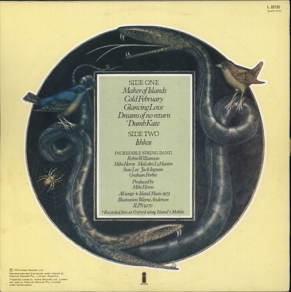 The Incredible String Band Hard Rope & Silken Twine Australian vinyl LP album (LP record)