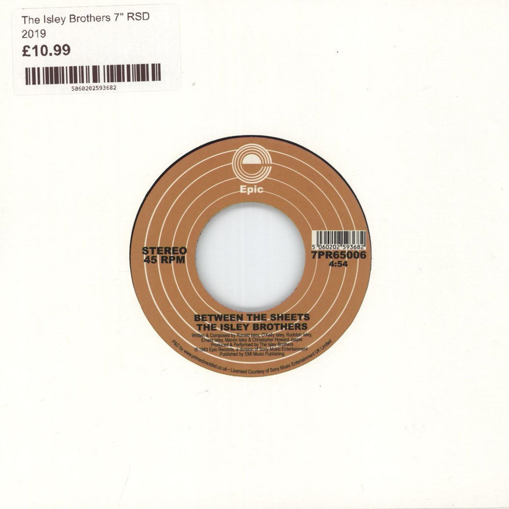 The Isley Brothers Footsteps In The Dark [Part 1 & 2] / Between The Sheets - RSD19 UK 7" vinyl single (7 inch record / 45) 7PR65006