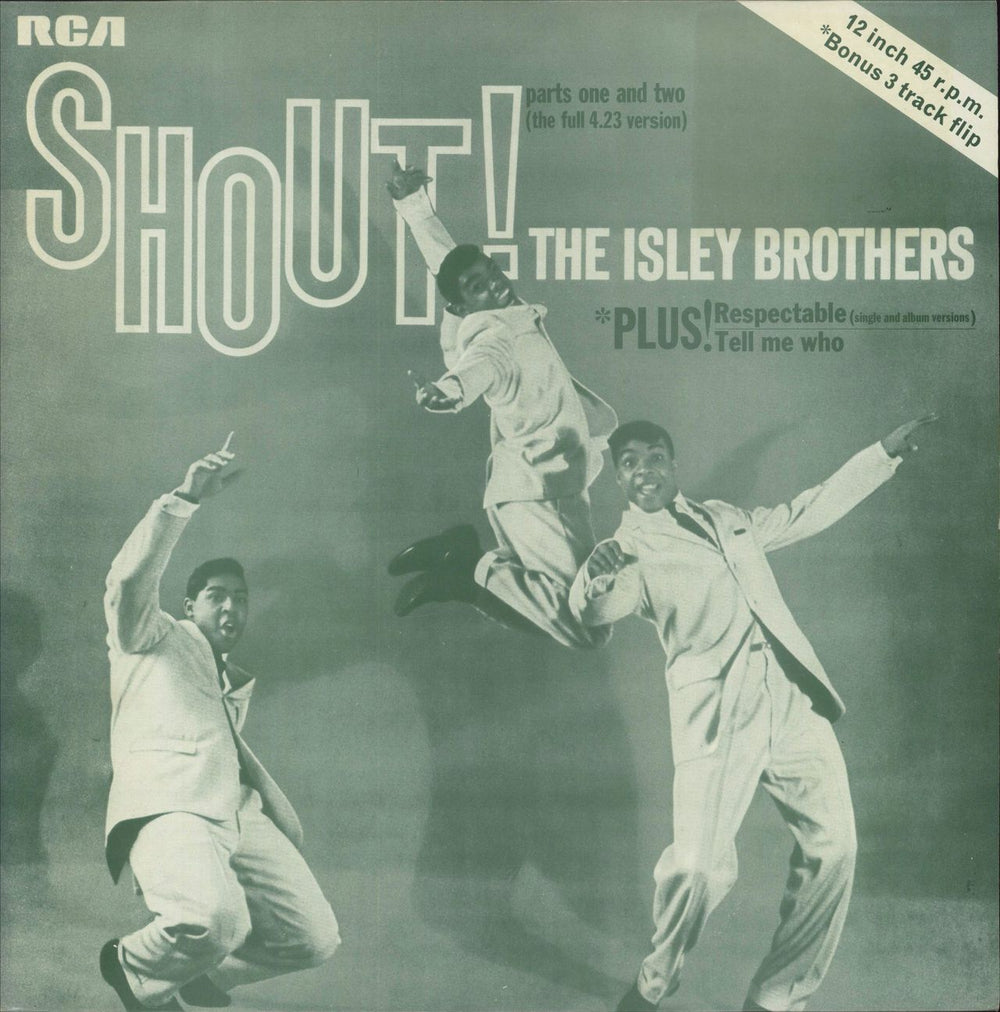 The Isley Brothers Shout! UK 12" vinyl single (12 inch record / Maxi-single) PC9411