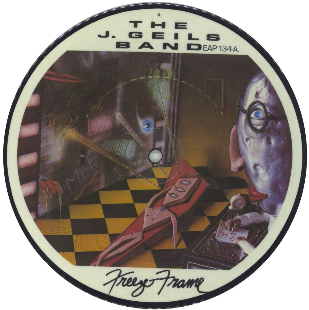 The J. Geils Band Freeze Frame UK 7" vinyl picture disc (7 inch picture disc single) EAP134