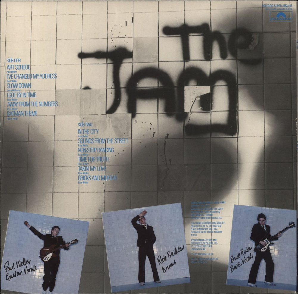 The Jam In The City - Gold Embossed UK vinyl LP album (LP record)