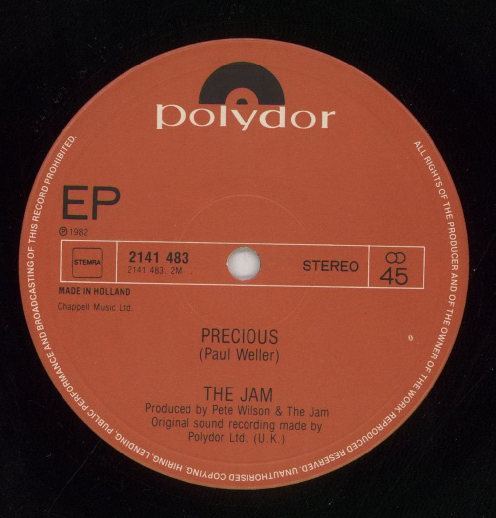 The Jam Precious Dutch 12" vinyl single (12 inch record / Maxi-single) JAM12PR89977