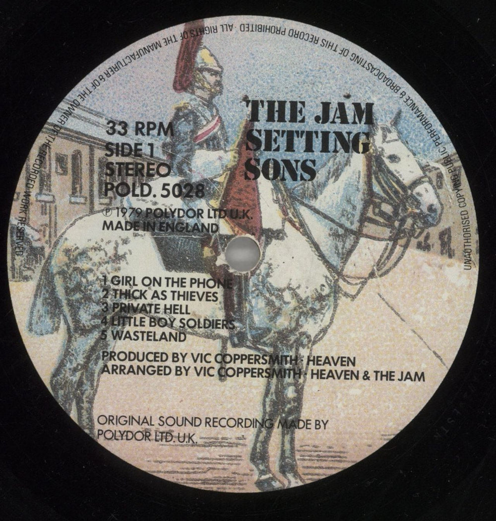 The Jam Setting Sons - 1st (a) - VG UK vinyl LP album (LP record) JAMLPSE747987