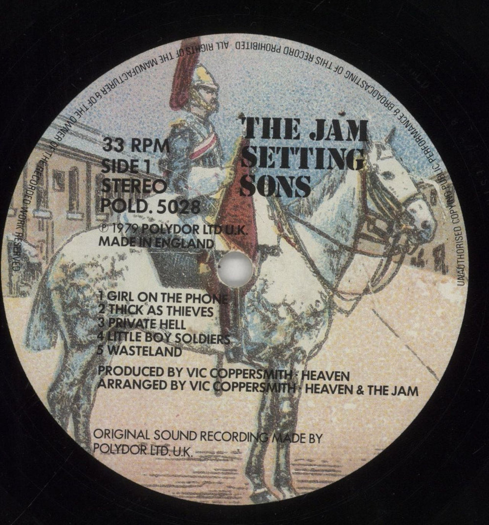 The Jam Setting Sons - 1st (b) - EX UK vinyl LP album (LP record) JAMLPSE698317