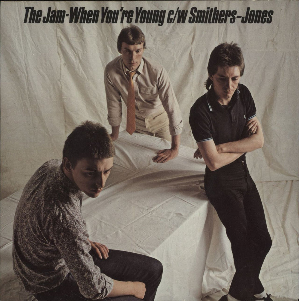 The Jam When You're Young - Laminated Sleeve UK 7" vinyl single (7 inch record / 45) POSP69