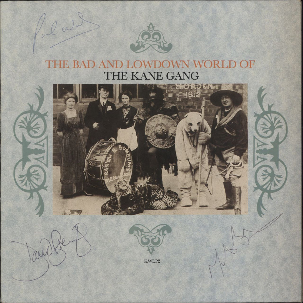 The Kane Gang The Bad And Lowdown World Of The Kane Gang - Autographed UK vinyl LP album (LP record) KWLP2