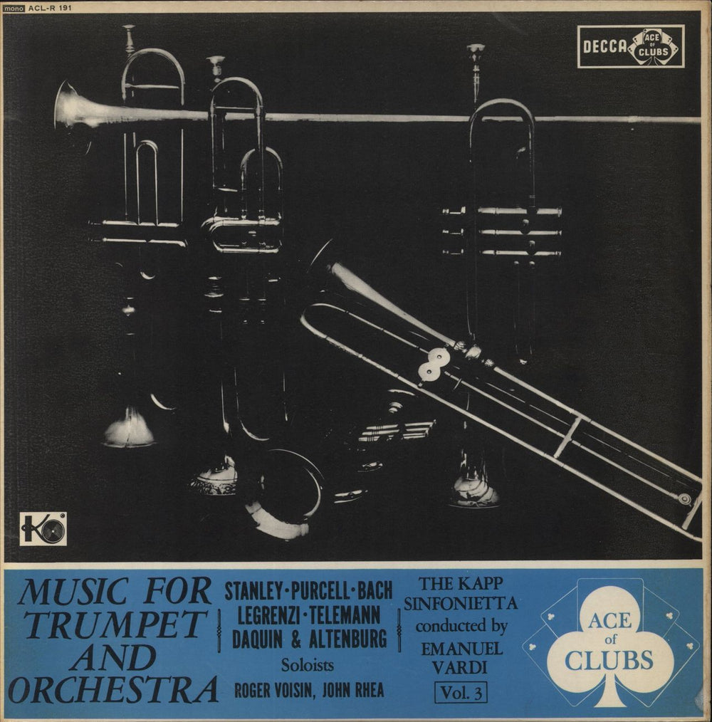 The Kapp Sinfonietta Music For Trumpet & Orchestra Vol.3 UK vinyl LP album (LP record) ACL-R191
