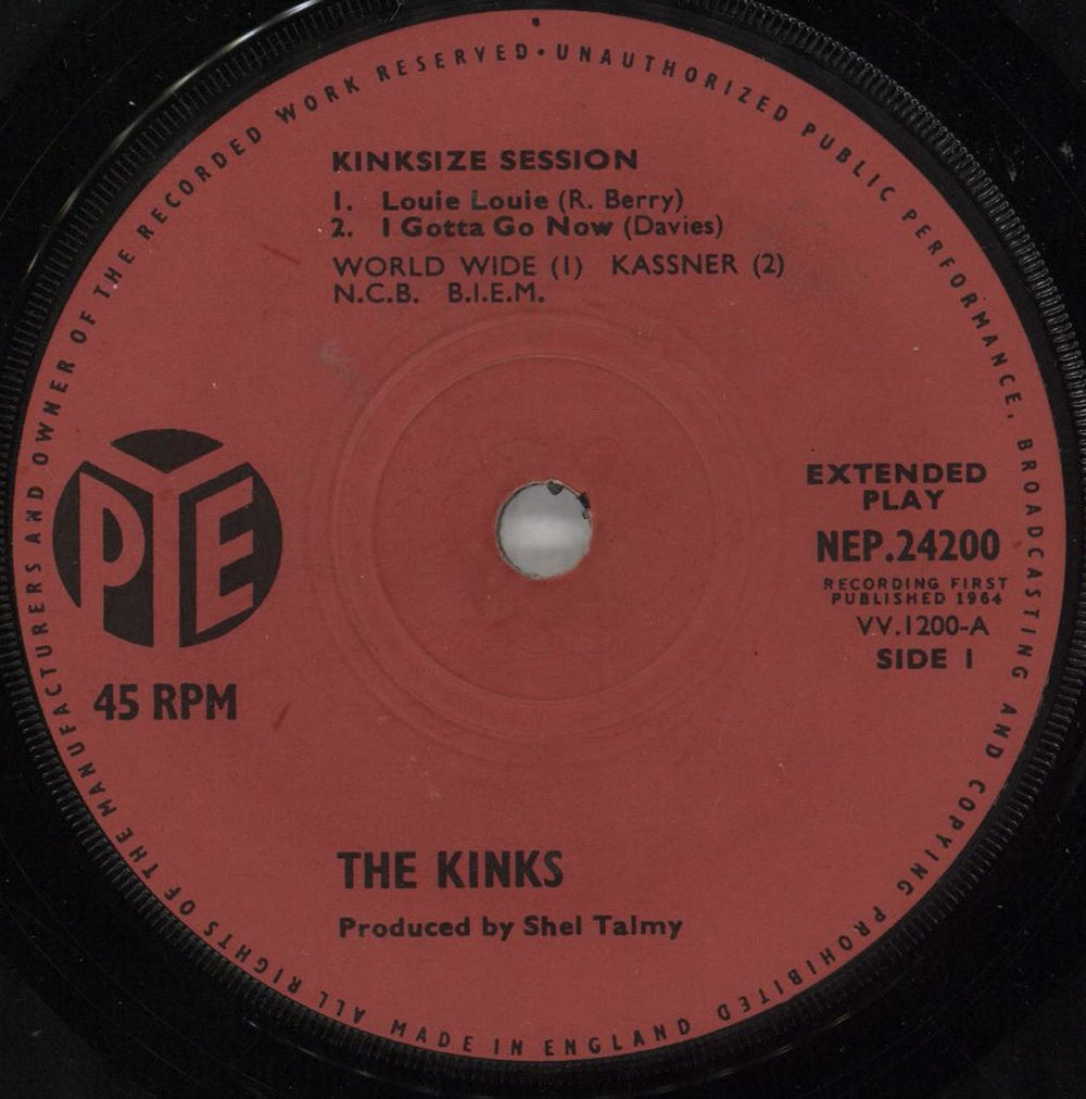 The Kinks Kinksize Session UK 7" vinyl single (7 inch record / 45) KIN07KI68394