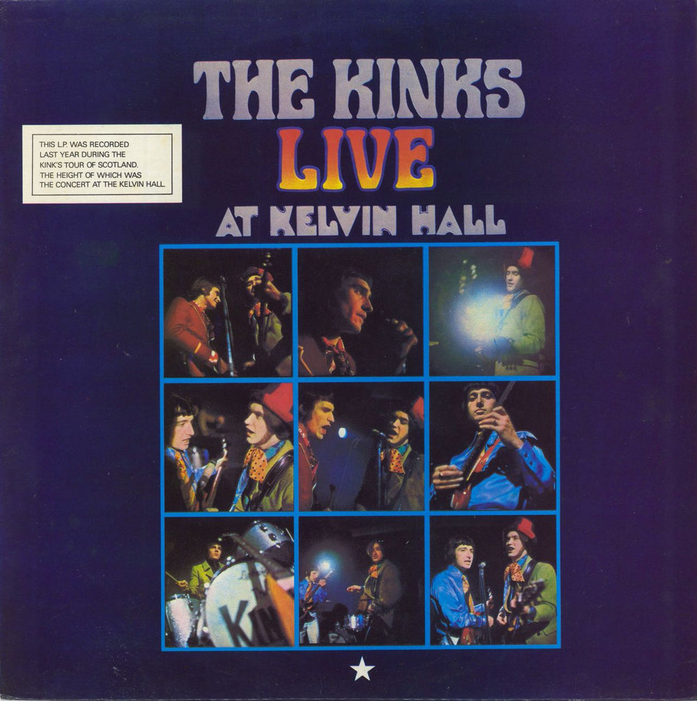 The Kinks Live At Kelvin Hall UK vinyl LP album (LP record) NSPL18191