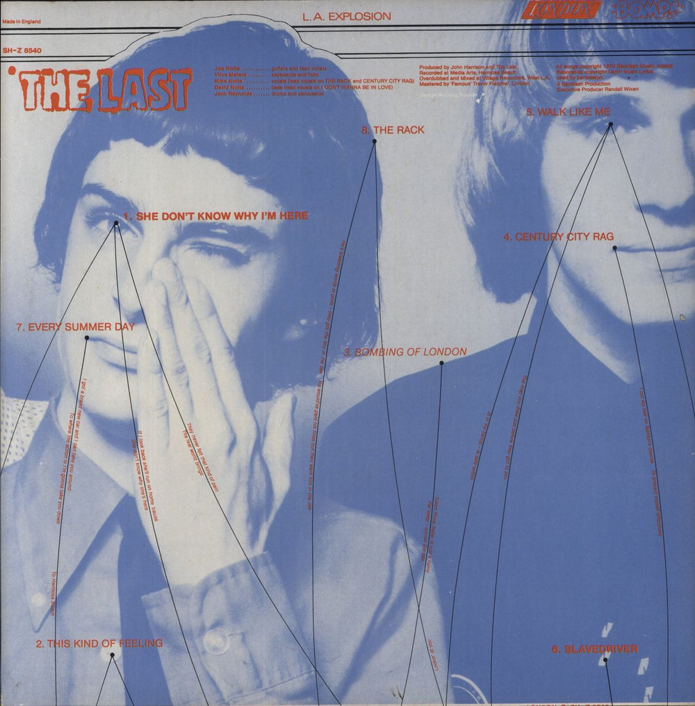 The Last L.A. Explosion ! UK vinyl LP album (LP record) SH-Z8540