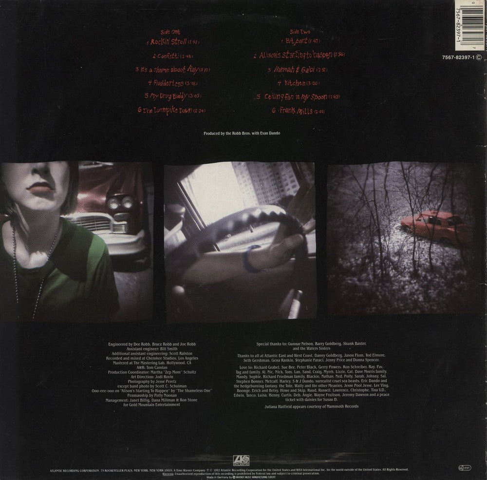 The Lemonheads It's A Shame About Ray German vinyl LP album (LP record) 075678239717