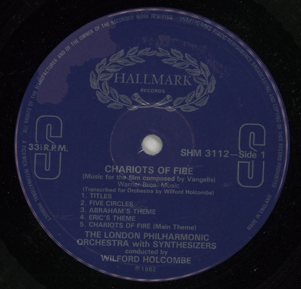 The London Philharmonic Orchestra Chariots Of Fire UK vinyl LP album (LP record) XIZLPCH400586