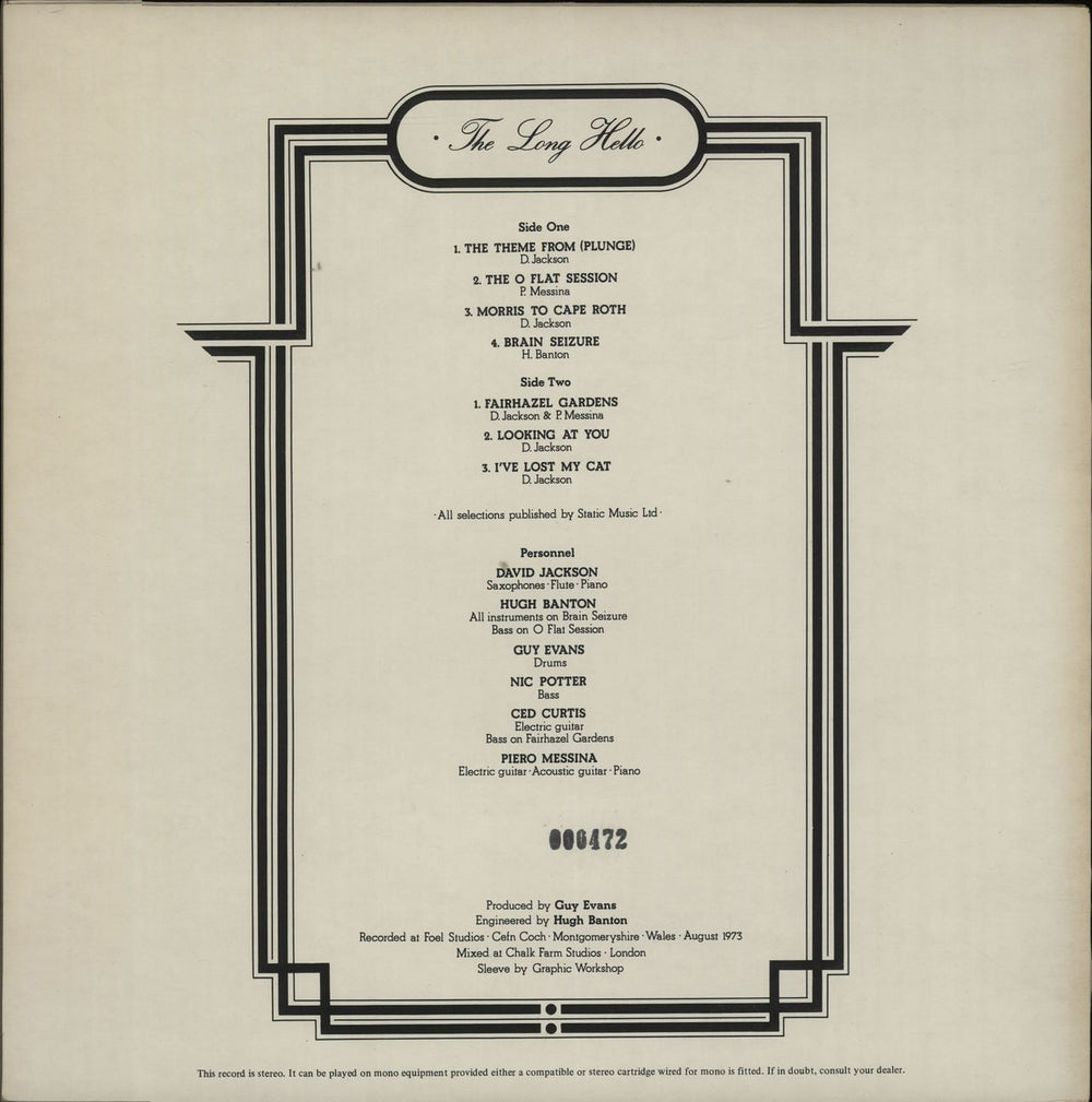The Long Hello The Long Hello UK vinyl LP album (LP record) LGHLPTH318523
