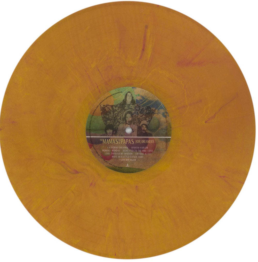 The Mama's And The Papa's For Dreamers - 180gm Gold Marbled vinyl UK vinyl LP album (LP record) M&PLPFO850904