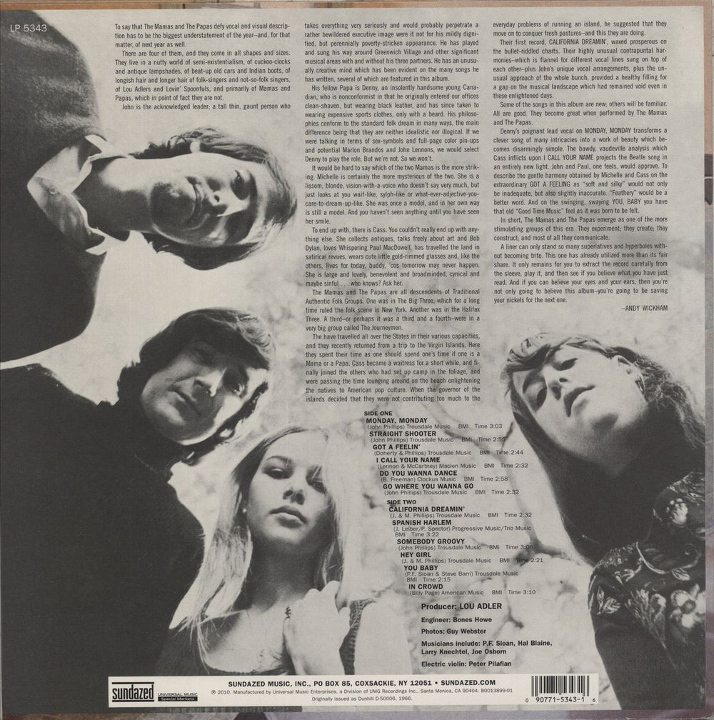 The Mama's And The Papa's If You Can Believe Your Eyes And Ears - 180gm US vinyl LP album (LP record)