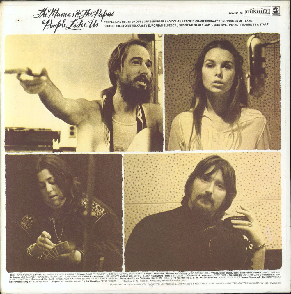 The Mama's And The Papa's People Like Us US vinyl LP album (LP record)