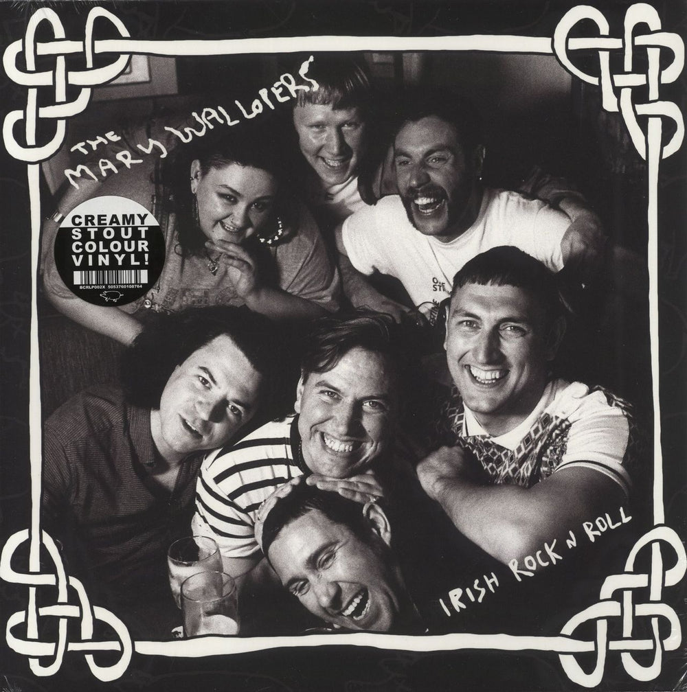 The Mary Wallopers Irish Rock 'N' Roll - Creamy Stout Vinyl - Sealed UK vinyl LP album (LP record) BCRLP002X