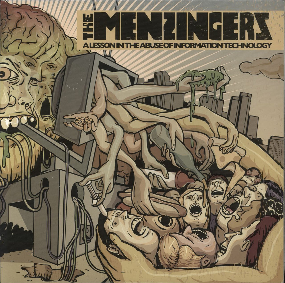 The Menzingers A Lesson In The Abuse Of Information Technology - White Vinyl US vinyl LP album (LP record) MTS028