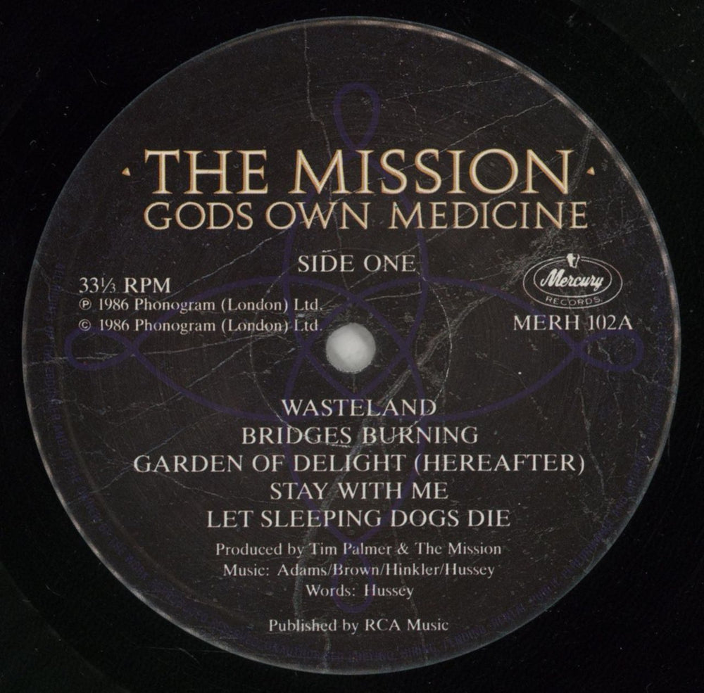 The Mission Gods Own Medicine UK vinyl LP album (LP record) MISLPGO372287