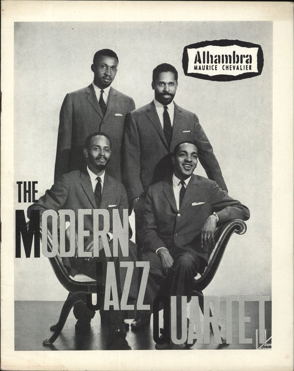 The Modern Jazz Quartet Alhambra Maurice Chevalier French tour programme CONCERT PROGRAMME