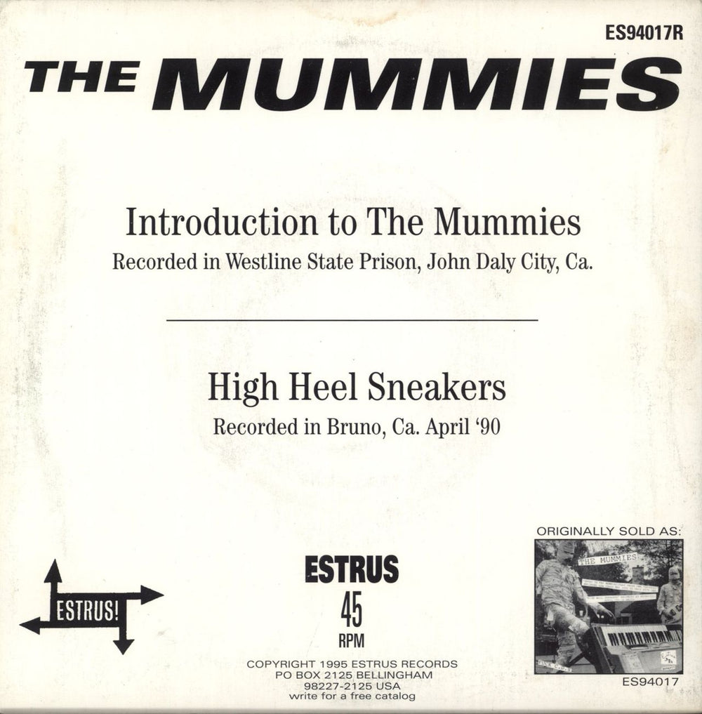 The Mummies Get Late! US 7" vinyl single (7 inch record / 45)