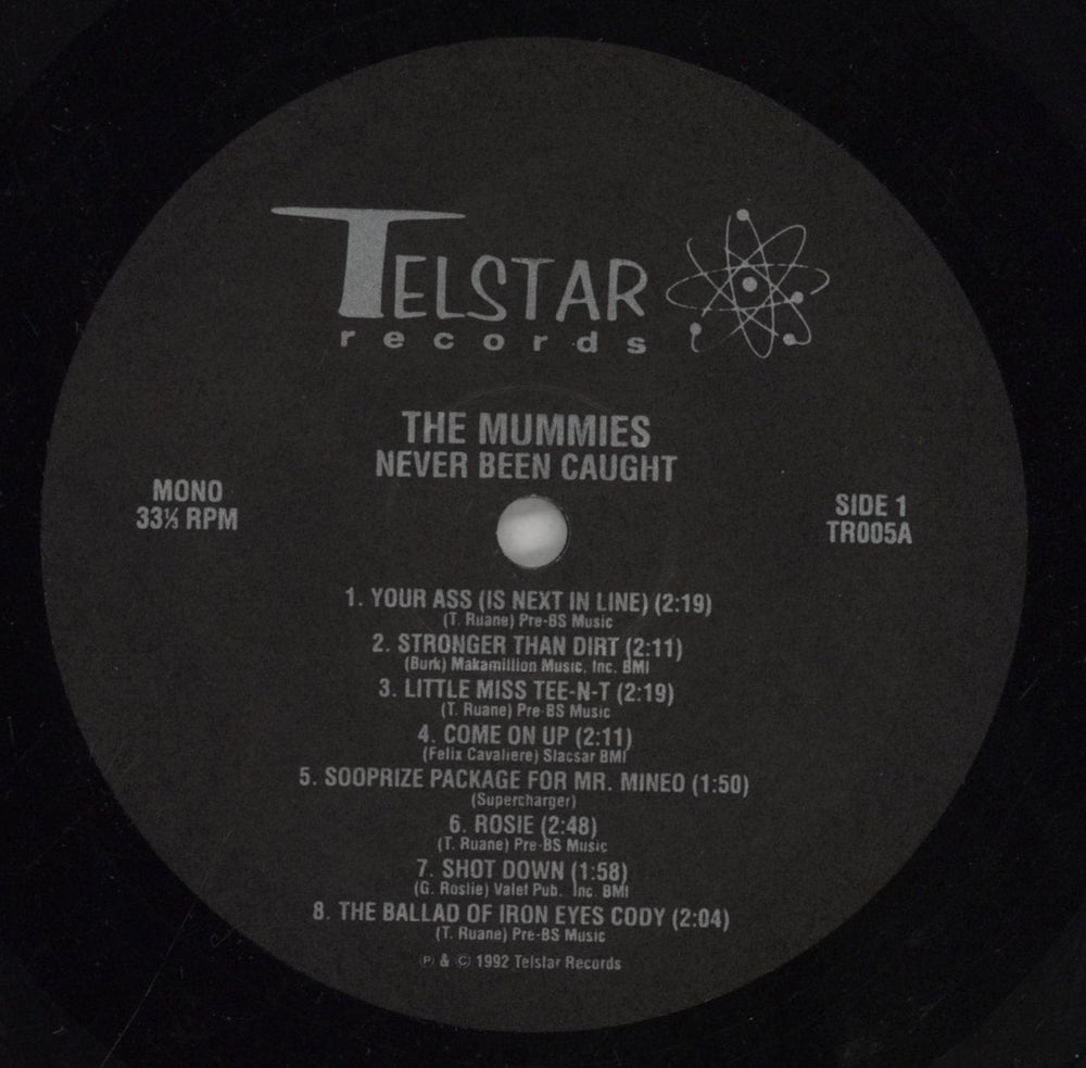 The Mummies Never Been Caught US vinyl LP album (LP record) 839LPNE860013