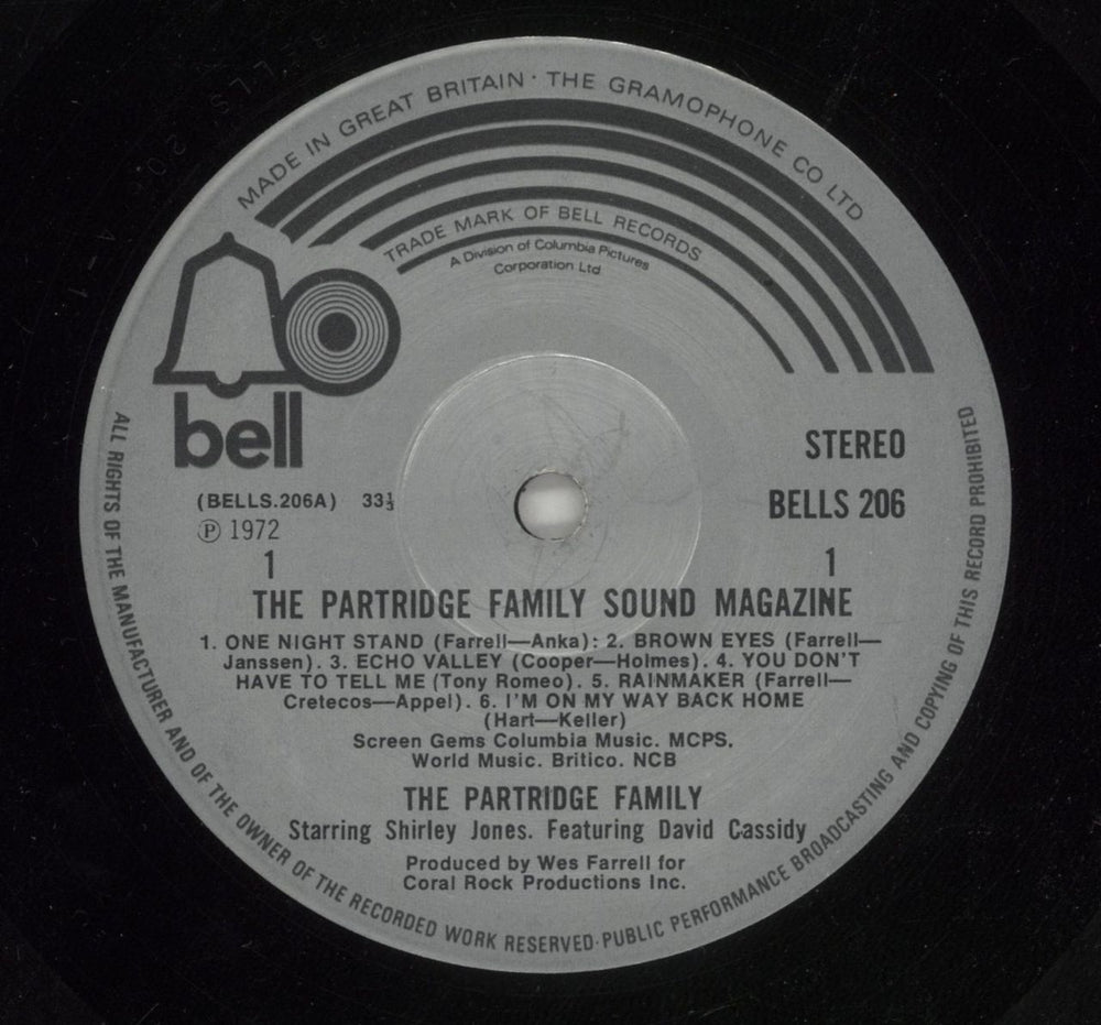 The Partridge Family Sound Magazine UK vinyl LP album (LP record) PTFLPSO455062