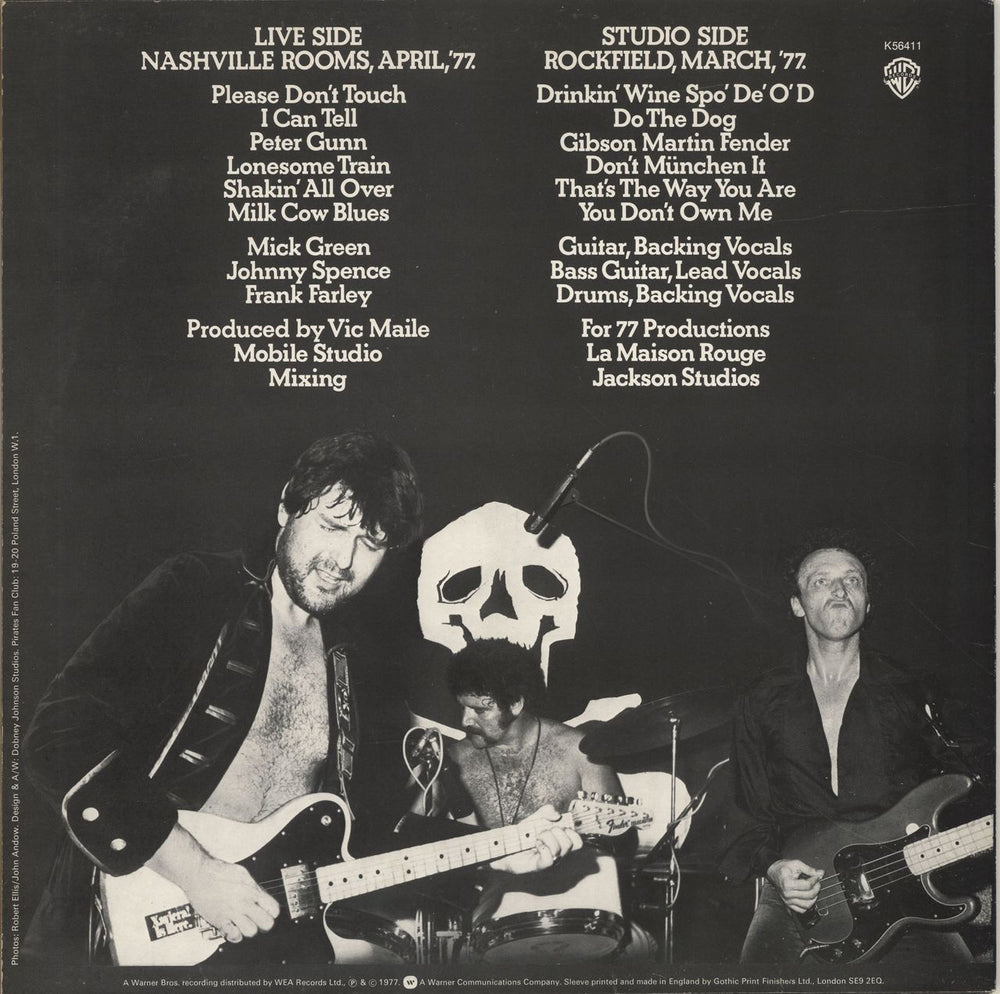 The Pirates Out Of Their Skulls UK vinyl LP album (LP record)