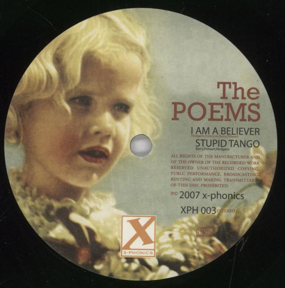 The Poems I Am A Believer UK 7" vinyl single (7 inch record / 45) 65M07IA835237