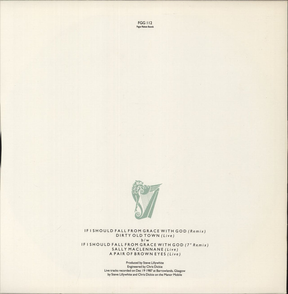 The Pogues If I Should Fall From Grace With God UK 12" vinyl single (12 inch record / Maxi-single)
